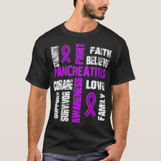 Camiseta Apoio à crença e à luta contra a PANCREATITE