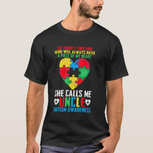Camiseta Apoio à Família Autista Ele Me Chama de Tio Autism