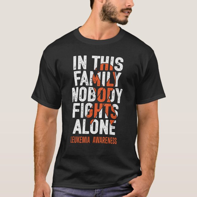 Camiseta Apoio a leucemia Squad Fighor Warrior Leukemia Aw (Frente)