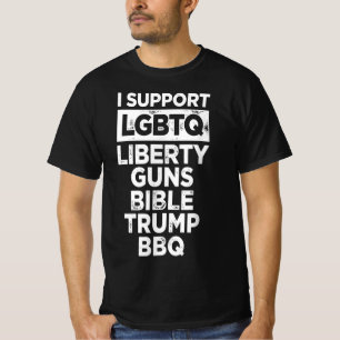 Camiseta Apoio a liberdade LGBTQ  Engraçado no CHURRASCO