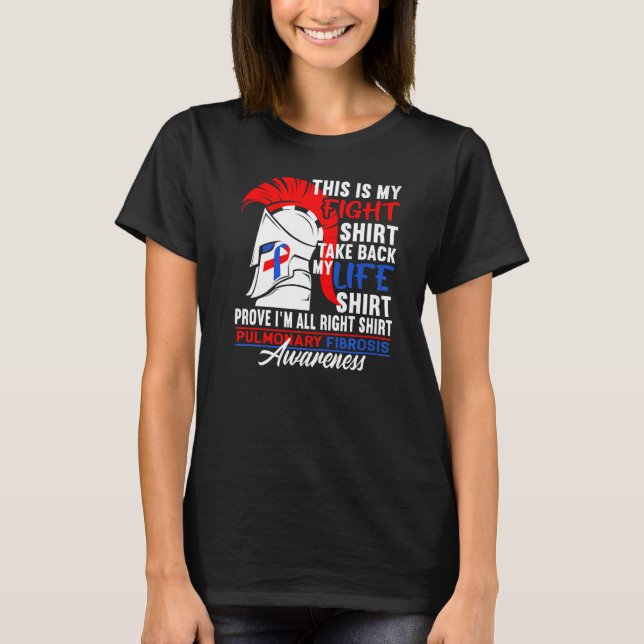 Camiseta Apoio à Luta Contra a Doença Pulmonar Fibras Pulmo (Frente)