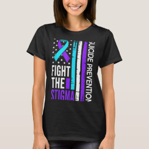 Camiseta Apoio à Prevenção Combater O Estigma Vintage EUA