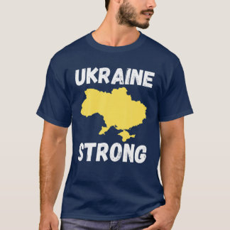 Camiseta Apoio A Rezação Forte Da Ucrânia Para Que A Bandei