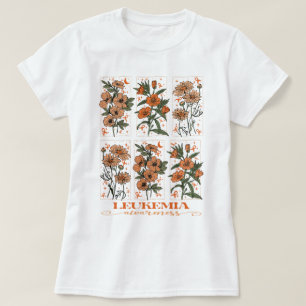 Camiseta Apoio à Sensibilização para a Leucemia de Flores S