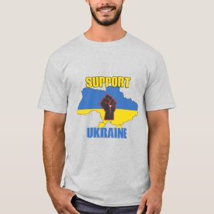 Camiseta Apoio à Ucrânia - Paz e Amor para a Ucrânia