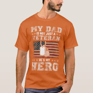 Camiseta Apoio a Veteranos de Família Militar Meu Pai Veter