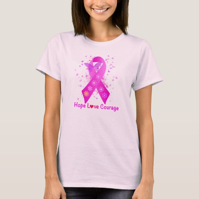 Camiseta Apoio ao cancer de mama (Frente)