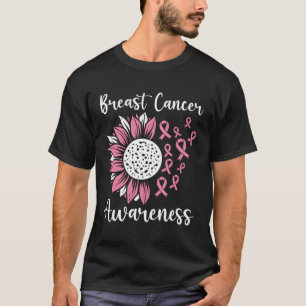 Camiseta Apoio ao cancer de mama de Consciência do Cancer d