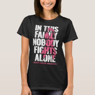 Camiseta Apoio ao cancer de mama Vintage Família de Cancere