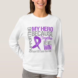Camiseta Apoio ao Meu Herói - Sensibilização para o Cancer