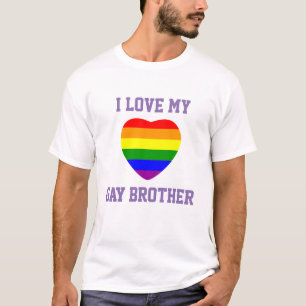 Camiseta Apoio ao Orgulho Gay Eu Amo Meu Irmão Gay
