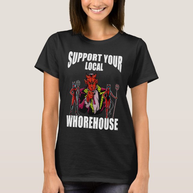 Camiseta apoio ao seu bordel local (Frente)