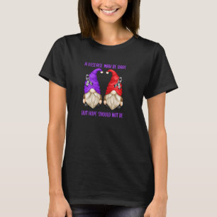 Camiseta Apoio Aos Gnomos Para As Mulheres E Os Awarenes Ra