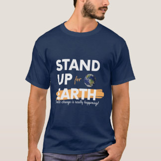 Camiseta APOIO ÀS ALTERAÇÕES Climáticas TERRESTRE