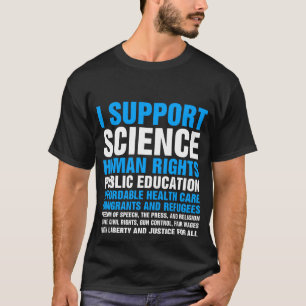 Camiseta Apoio as causas democráticas liberais progressista