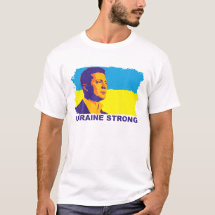 Camiseta Apoio As Mulheres Fortes Da Ucrânia Que Eu Defend
