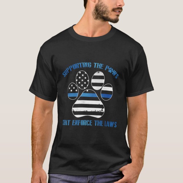 Camiseta Apoio Às Patas Que Aplicam As Leis (Frente)