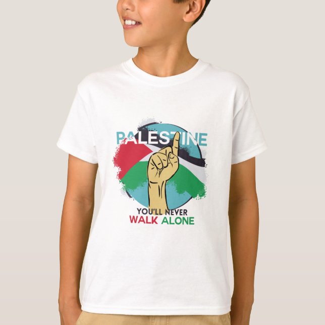 Camiseta Apoio às Pessoas da Palestina (Frente)