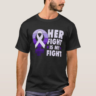 Camiseta Apoio às vítimas de violência doméstica, roxo ri