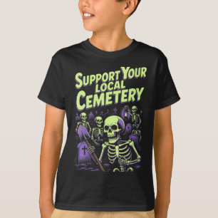 Camiseta Apoio das Mulheres ao Cemitério Local _ Esqueletos