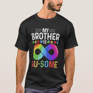 Camiseta Apoio e Conscientização do Autismo Meu Irmão Autis