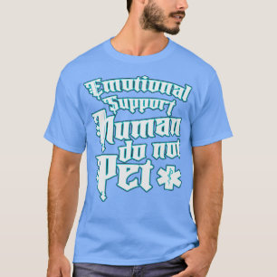Camiseta Apoio Emocional Humano Não Pet Neon