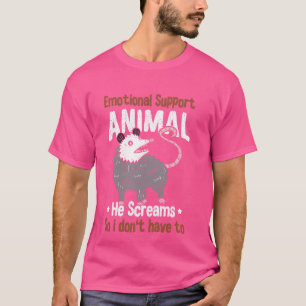 Camiseta Apoio Emocional Ogambm Feral Posum