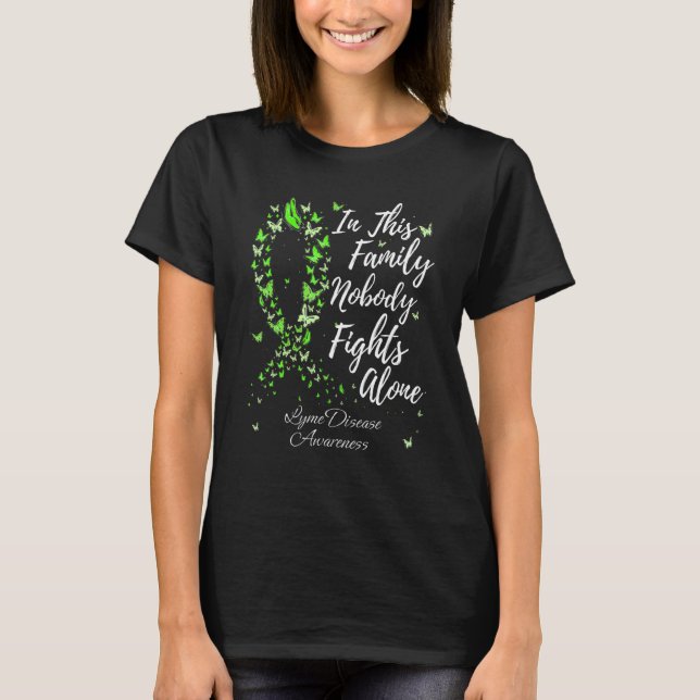 Camiseta Apoio Familiar Conscientização sobre Doença de Lym (Frente)