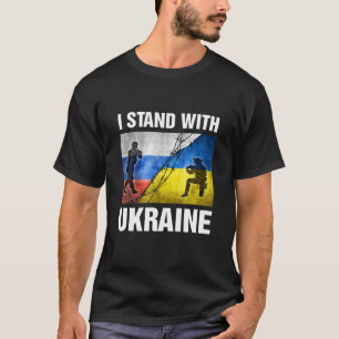 Camiseta Apoio Que Eu Defendo A Ucrânia E O Fl Ucraniano A