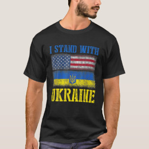 Camiseta Apoio Que Eu Defendo A Ucrânia E O Fl Ucraniano A