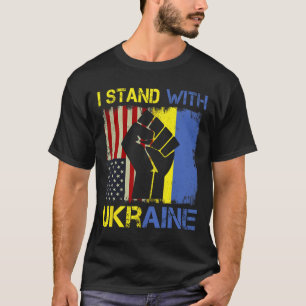 Camiseta Apoio Ucrânia Eu Estou Com a Ucrânia Fla ucraniana