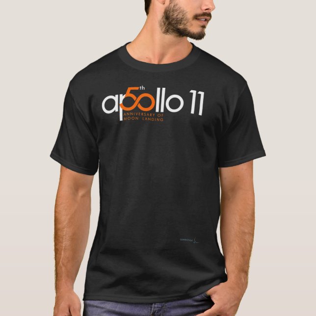 Camiseta Apollo 11 - Celebrar O 50º Aniversário Da Lua (Frente)