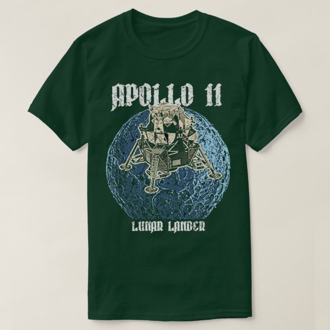 Camiseta Apollo 11 Lua Lander 8 (Frente do Design)