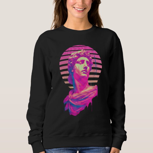 Camiseta Apollo Vaporwave Aesthetic Greek God Retrowave Gra (Frente)