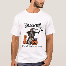 Camiseta Apontar para as guloseimas, não truques!