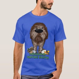 Camiseta Apontar Wirehaired Griffon do nariz grande