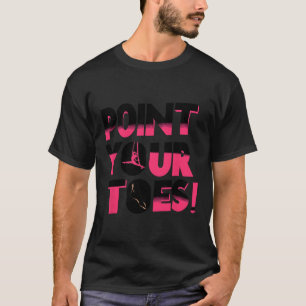 Camiseta Aponte os Dedos do Pé Ioga Aérea Ginasta Aerialist