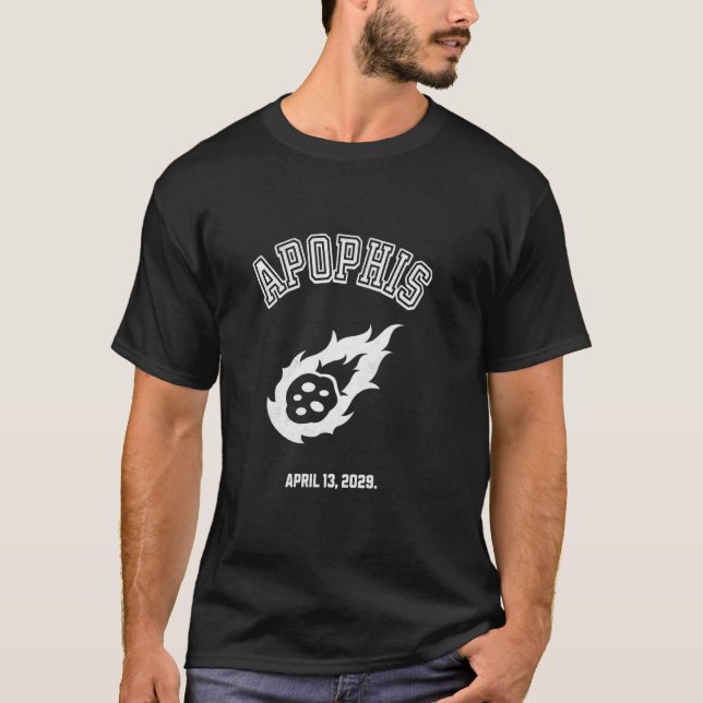 Camiseta Apophis 2029 u2013 Meteorito, Asteroide & Entusias (Frente)