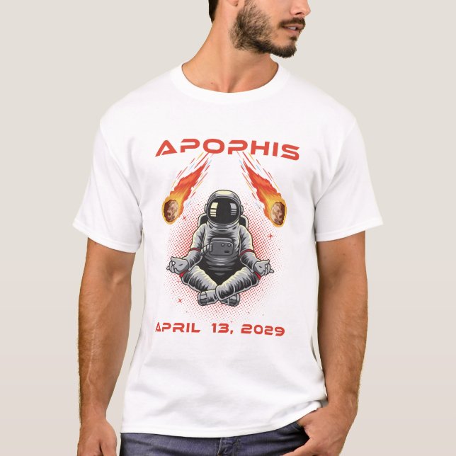 Camiseta Apophis 99942 13 de abril de 2029 Asteroide Cometa (Frente)