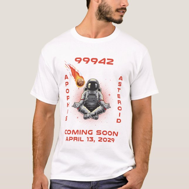 Camiseta Apophis 99942 13 de abril de 2029 Asteroide Cometa (Frente)
