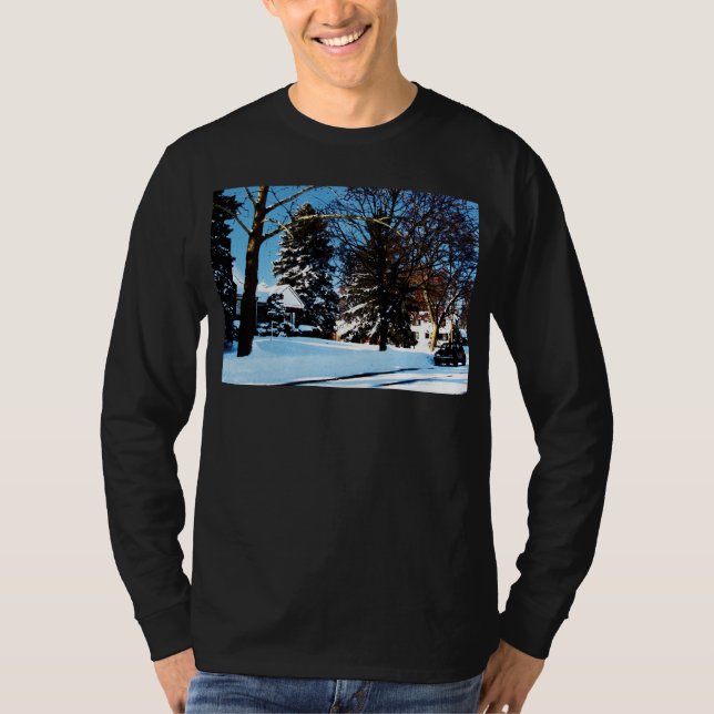 Camiseta Após a tempestade de neve (Frente)