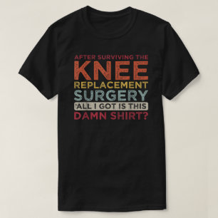 Camiseta Após Cirurgia Cirúrgica Do Joelho, Cirurgia De Sub