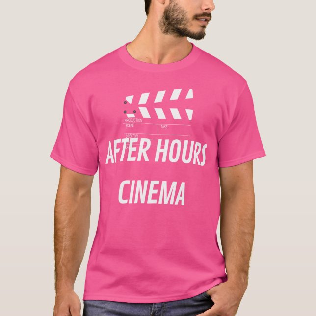 Camiseta Após horas em cinema (Frente)