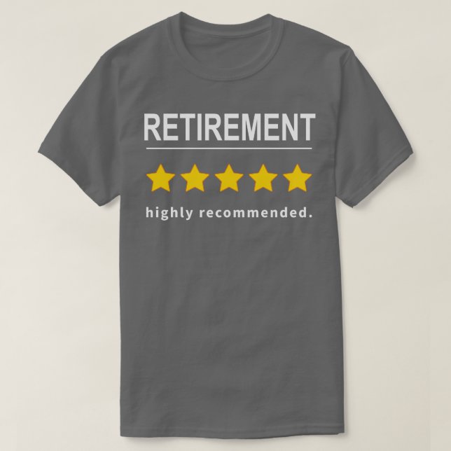 Camiseta Aposentação Altamente Recomendada (Frente do Design)