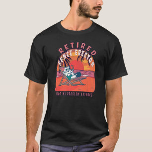 Camiseta Aposentação da Vintagem do Erector de Cerca Aposen