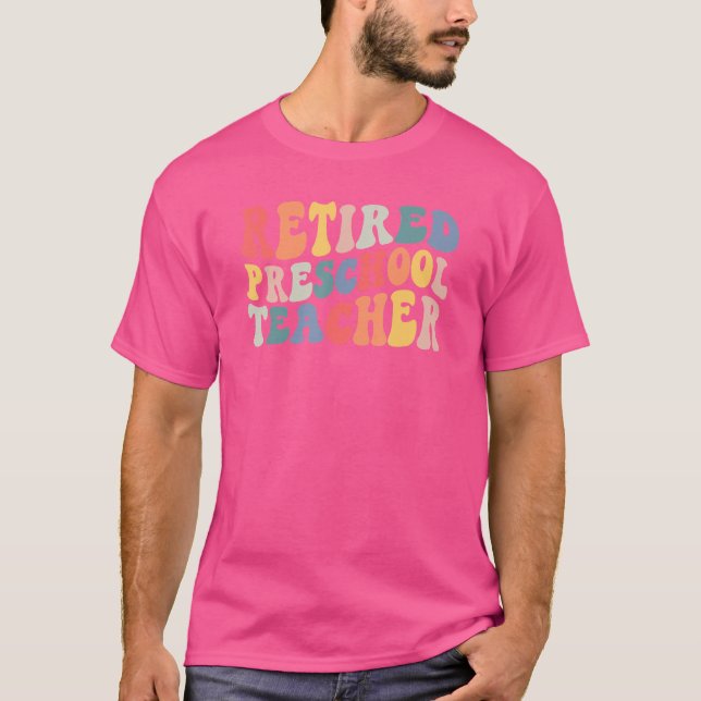 Camiseta Aposentação De Professores Na Pré-Escola No Último (Frente)