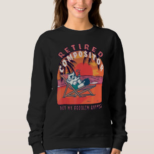 Camiseta Aposentação de Vintage do Compositor Aposentado