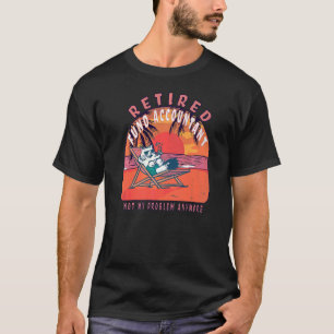 Camiseta Aposentação de Vintage do Contabilista do Fundo Ap