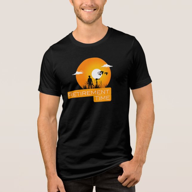 Camiseta Aposentação do pôr do sol (Frente)