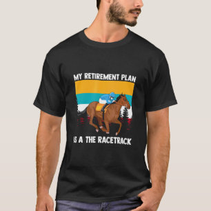 Camiseta Aposentação Na Corrida De Roupa De Cavalo De Raça